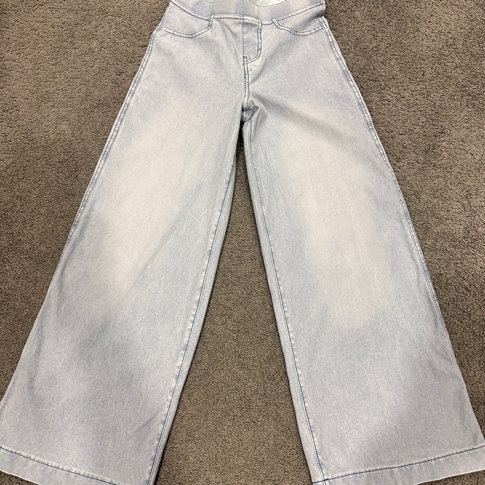 H&M Light Blue Wide-Leg Kids (10) Jeans